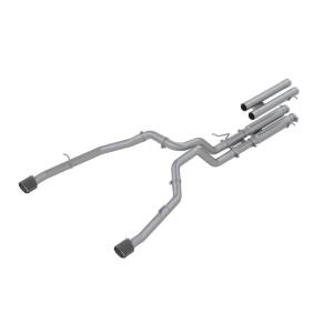 MBRP Exhaust 3in. Cat-BackDual Split Rear ExitRace VersionT304CF Tips. - S51543CF