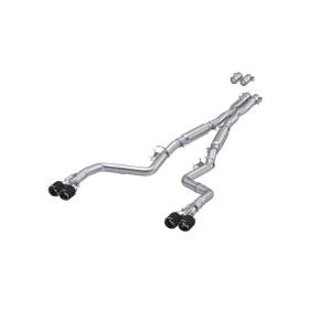 MBRP Exhaust - MBRP Exhaust 3in. Cat-BackDual Rear ExitStreet VersionT304Quad CF Tips - S71133CF - Image 1