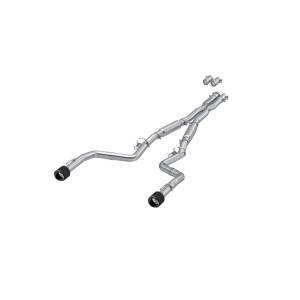 MBRP Exhaust - MBRP Exhaust 3in. Cat-BackDual Rear ExitStreet VersionT304Dual CF Tips - S71173CF - Image 1