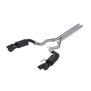 MBRP Exhaust - MBRP Exhaust 3in. Cat-BackDual Rear ExitQuad TipsStreet VersionBLK - S7205BLK - Image 1