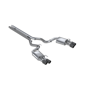 MBRP Exhaust - MBRP Exhaust 3in. Cat-BackDual Rear ExitActive ExhaustT304Quad CF Tips. - S72093CF - Image 1