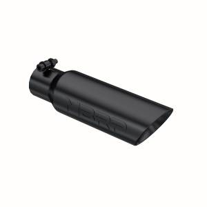MBRP Exhaust - MBRP Exhaust Tip3in. O.D. Dual Wall Angled 2in. inlet 12in. LengthBLK - T5106BLK - Image 1