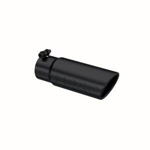 MBRP Exhaust Tip3in. O.D. Angled Rolled End3in. I.D. inlet10in. lengthBLK. - T5115BLK