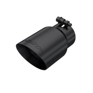 MBRP Exhaust - MBRP Exhaust Tip4in. O.D.Dual Wall Angled3in. inlet8in. Length. - T5122BLK - Image 1