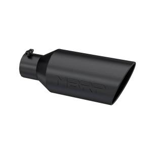 MBRP Exhaust Tip7in. O.D.Rolled End4in. inlet 18in. in lengthBLK - T5126BLK