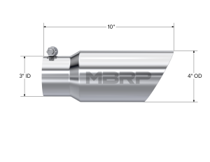 MBRP Exhaust - MBRP Exhaust 3in. Inlet Dual Wall Angled Tail Pipe Tip - T5156 - Image 2