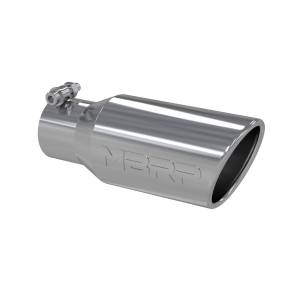 MBRP Exhaust - MBRP Exhaust Tip4in. O.D. Angled Rolled End 2 3/4in. inlet 10in. lengthT304. - T5157 - Image 1