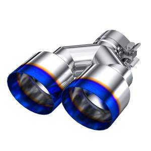 MBRP Exhaust 2.5" Inlet Exhaust Tip. T304 Stainless Steel, Burnt End. - T5177BE