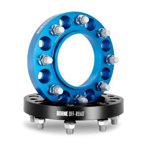 Mishimoto Wheel Spacers, 8X165.1, 121.3mm Center Bore, M14 X 1.5, 25mm Thick, Blue - BNWS-006-250BL