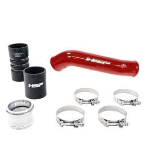 HSP Diesel HSP Replacement Hot Side Tube For 2011-2022 Ford Powerstroke F250/350 6.7 Liter-Flag Red - P-400-HSP-BR