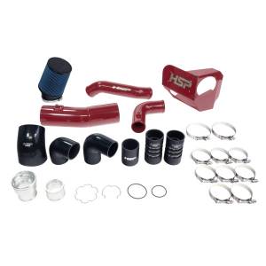 HSP Diesel Intake And Intercooler Bundle Kit For 2020-2022 Ford Powerstroke F250/350 6.7L-Illusion Cherry - HSP-P-493-3-HSP-CR