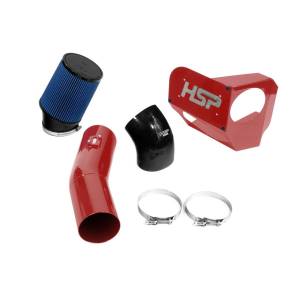 HSP Diesel Cold Air Intake For 2020-2022 Ford Powerstroke F250/350 6.7L-Flag Red - HSP-P-402-3-HSP-BR