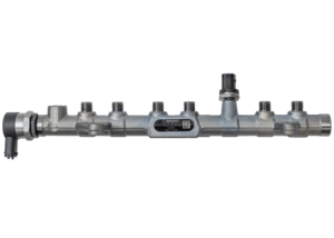 Dynomite Diesel Cummins 19-21 6.7L Fuel Rail Stock Replacement Includes PRV and Rail Pressure Sensor - DDP 6719-CR