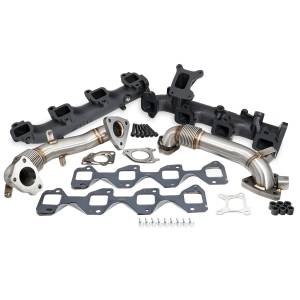 PPE Diesel - PPE Diesel Manifolds and Up-Pipes GM 2017+ L5P - Black - 116112520 - Image 1
