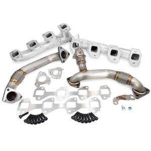 PPE Diesel - PPE Diesel Manifolds and Up-Pipes GM 2011-2016 Y Pipe LML - Silver - 116112035 - Image 1