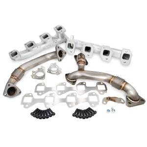 PPE Diesel - PPE Diesel Manifolds and Up-Pipes GM 2007.5-2010 Y Pipe LMM - Silver - 116111835 - Image 1