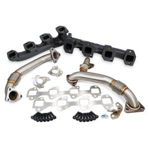 PPE Diesel Manifolds and Up-Pipes GM 2004.5-2005 Y Pipe LLY - Black - 116111420