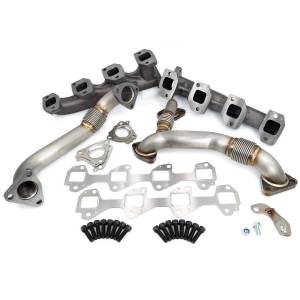PPE Diesel Manifolds and Up-Pipes GM 2002-2004 CA Y Pipe LB7 - Black - 116111220