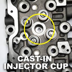 PPE Diesel - PPE Diesel 2001-2004 GM 6.6L LB7 Duramax Cast Iron Cupless Cylinder Head  - 110100101 - Image 2