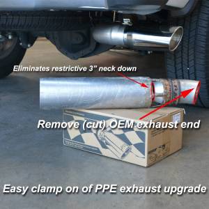 PPE Diesel - PPE Diesel 2007-2019 GM 6.6L Duramax 304 Stainless Steel Four Inch Performance Exhaust Upgrade Polished - 117020100 - Image 4