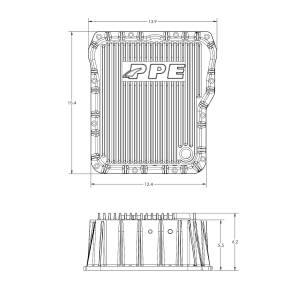 PPE Diesel - PPE Diesel PPE Deep Transmission Pan GM Allison 1000 And 2000 Series 1000 And 2000 Series Brushed - 128051010 - Image 6