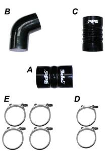 PPE Diesel - PPE Diesel LBZ/LMM 06-10 Silicone Hose And Clamp Kit Black - 115910610 - Image 1