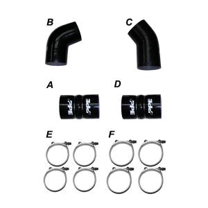 PPE Diesel LLY 04.5-05 Silicone And Clamp Kit Black - 115910405