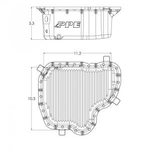 PPE Diesel - PPE Diesel Deep Engine Oil Pan Raw 11-16 18 Hole - 114052100 - Image 10