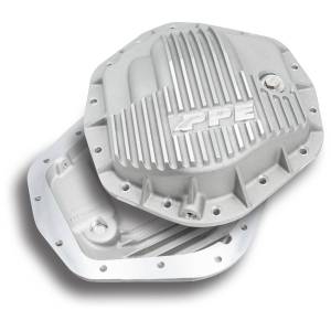 PPE Diesel Heavy Duty Cast Aluminum Rear Differential Cover GM/Ram 2500/3500 HD Raw Silver - 238051000