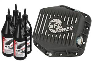 aFe - aFe Power Rear Differential Cover (Machined Black) 15-17 GMC Canyon 12 Bolt Axles w/ Gear Oil - 46-70302-WL - Image 1