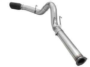 aFe - aFe Atlas Exhausts 5in DPF-Back Aluminized Steel Exhaust Sys 2015 Ford Diesel V8 6.7L (td) Black Tip - 49-03064-B - Image 4