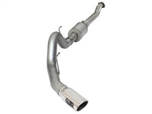 aFe Atlas Exhausts 4in Cat-Back Aluminized Steel Exhaust 2015 Ford F-150 V6 3.5L (tt) Polished Tip - 49-03069-P