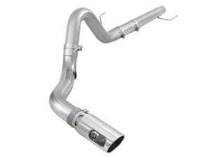 aFe Atlas 4in Aluminized Steel DPF-Back Exh 18-19 Ford F-150 V6-3.0L (td) w/ Polished Tip - 49-03106-P