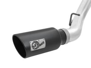 aFe - aFe Atlas Exhaust 4in Dual DPF-Back Al Steel w/ Black Tips 16-17 GM Diesel Truck V8-6.6L (td) LML - 49-04080-B - Image 5