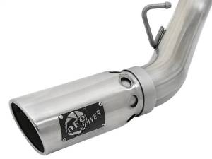 aFe - aFe ATLAS 4in DPF-Back Alum Steel Exhaust System w/Dual Exit Polished Tip 2017 GM Duramax 6.6L (td) - 49-04086-P - Image 2