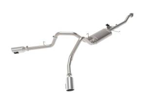 aFe Gemini XV 3in 304 SS Cat-Back Exhaust 15-20 Ford F-150 V6 2.7L/3.5 w/ Polished Tips - 49-33123-P