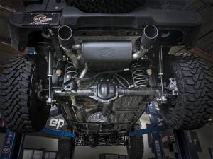 aFe - aFe Rebel Series 2.5in 304 SS Cat-Back Exhaust w/ Black Tips 2018+ Jeep Wrangler (JL) V6 3.6L - 49-38066-B - Image 3