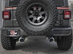 aFe - aFe Rebel Series 2.5in 304 SS Cat-Back Exhaust w/ Black Tips 2018+ Jeep Wrangler (JL) V6 3.6L - 49-38066-B - Image 4