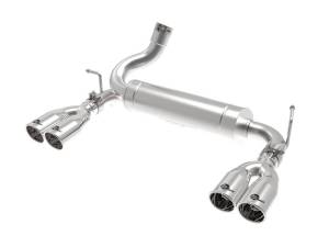 aFe Vulcan Series 2.5in 304 SS Axle-Back Exhaust Polished 07-18 Jeep Wrangler (JK) V6-3.6/3.8L - 49-38086-P