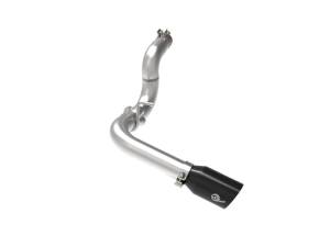 aFe 20-21 Jeep Wrangler Large Bore-HD 3in 304 Stainless Steel DPF-Back Exhaust System - Black Tip - 49-38092-B