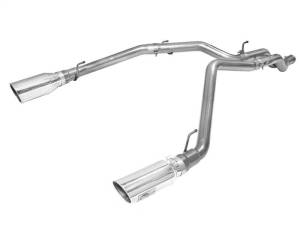 aFe MACHForce XP DPF-Back Exhaust 3in SS w/ 5in Polished Tips 2014 Dodge Ram 1500 V6 3.0L EcoDiesel - 49-42045-P