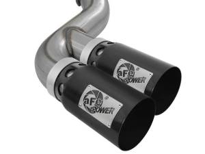 aFe - aFe Power 15-16 Ford F250/F350 6.7L Diesel Rebel XD 4in 409 SS DPF-Back Exhaust System - Black Tips - 49-43121-B - Image 2