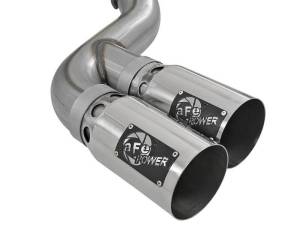 aFe - aFe Power 15-16 Ford F250/F350 6.7L Diesel Rebel XD 4in 409 SS DPF-Back Exhaust System - Pol Tips - 49-43121-P - Image 2