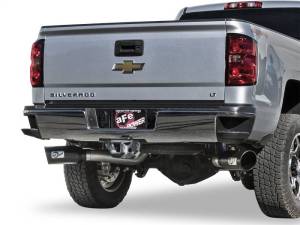 aFe - aFe LARGE Bore HD 4in Dual DPF-Back SS Exhaust w/Black Tip 16-17 GM Diesel Truck V8-6.6L (td) LML - 49-44080-B - Image 4