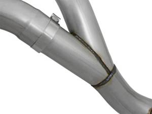 aFe - aFe LARGE Bore HD 4in Dual DPF-Back SS Exhaust w/Polished Tip 16-17 GM Diesel Truck V8-6.6L (td) LML - 49-44080-P - Image 8