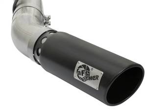 aFe - aFe LARGE BORE HD 4in 409-SS DPF-Back Exhaust w/Black Tip 2017 GM Duramax V8-6.6L (td) L5P - 49-44085-B - Image 4