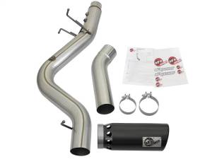 aFe - aFe LARGE BORE HD 4in 409-SS DPF-Back Exhaust w/Black Tip 2017 GM Duramax V8-6.6L (td) L5P - 49-44085-B - Image 6