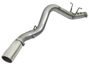 aFe - aFe LARGE BORE HD 5in 409-SS DPF-Back Exhaust w/Polished Tip 2017 GM Duramax V8-6.6L (td) L5P - 49-44085-P - Image 4