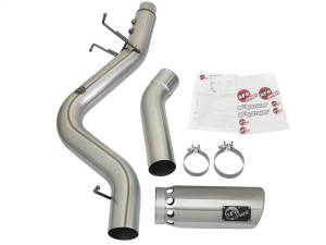 aFe - aFe LARGE BORE HD 5in 409-SS DPF-Back Exhaust w/Polished Tip 2017 GM Duramax V8-6.6L (td) L5P - 49-44085-P - Image 5