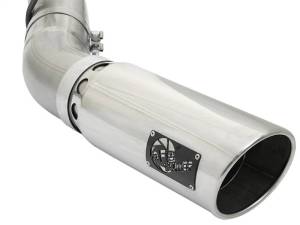 aFe - aFe LARGE BORE HD 5in 409-SS DPF-Back Exhaust w/Polished Tip 2017 GM Duramax V8-6.6L (td) L5P - 49-44085-P - Image 6